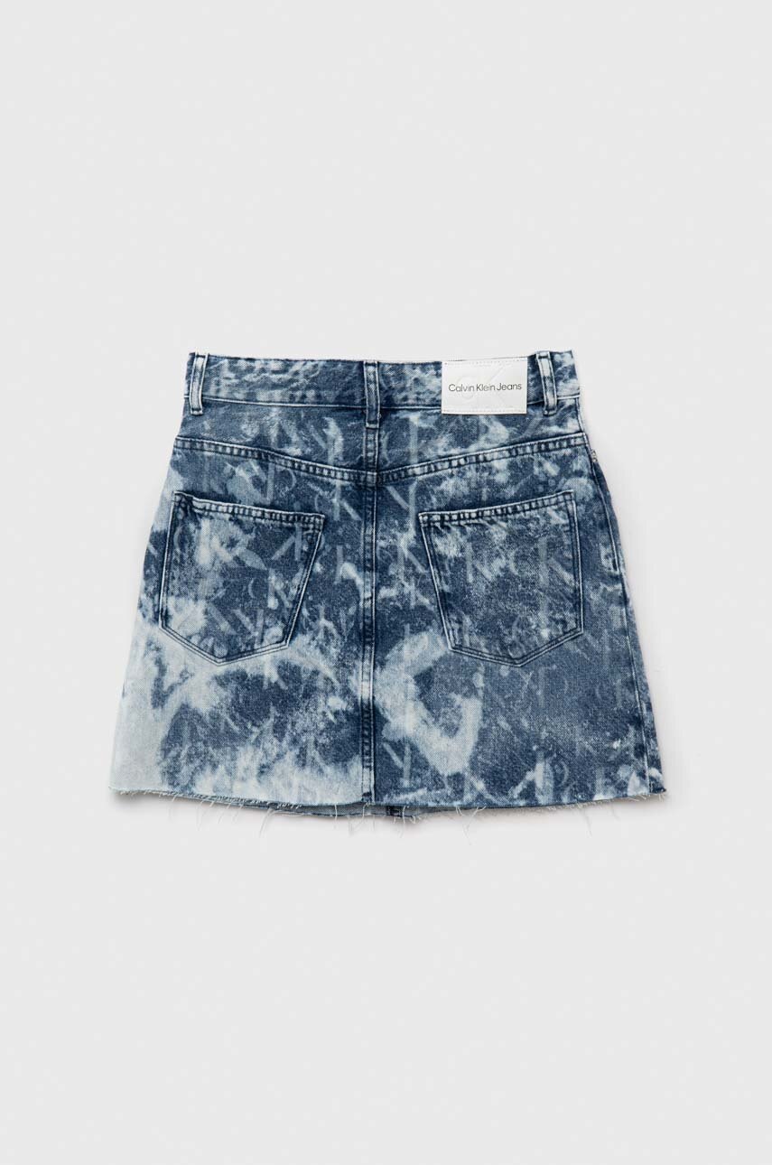 Детская джинсовая юбка Calvin Klein Jeans mini прямая